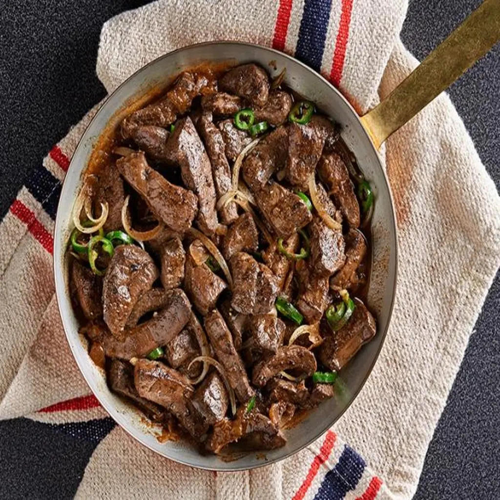 Liver in Pottery with Cheese